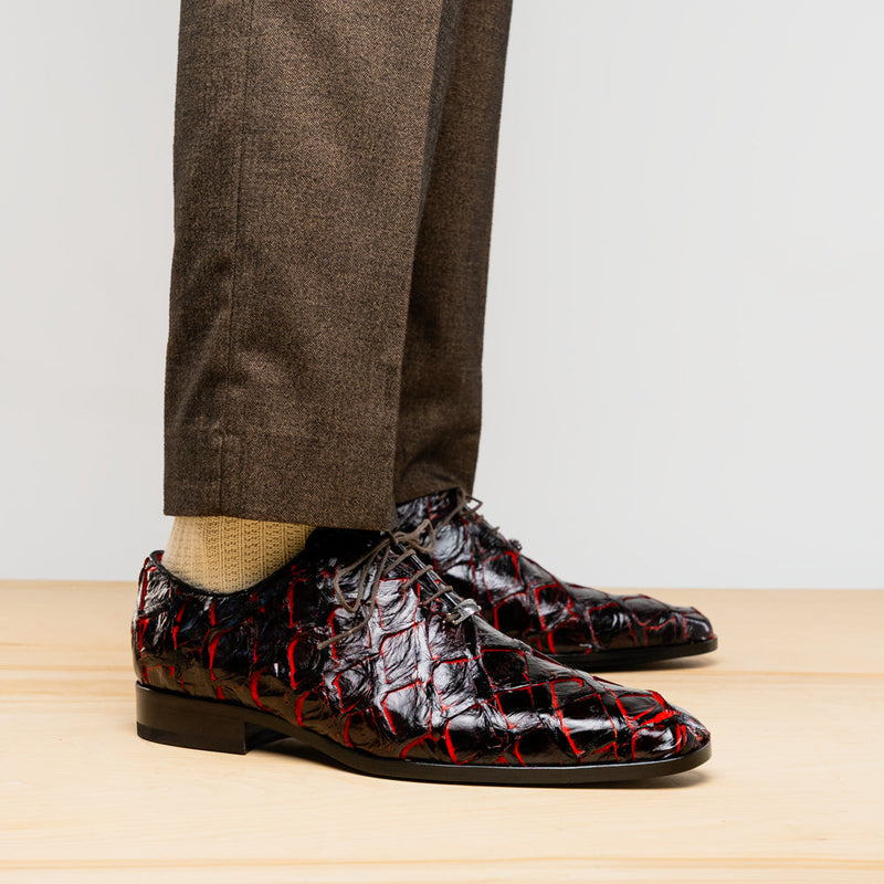 Marco_Di_Milano Olivieri Blackcherry Leather Shoe