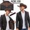 Menâs Black & Brown Western Blazer â Cowboy Sport Coat with Brown Embroidered Shoulder & Back Design
