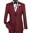 Menâs Burgundy Western Tuxedo Suit, 3 Piece Cowboy Formal Wedding Prom Suit with Satin Trim