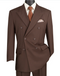 Menâs Brown Vintage Double Breasted Suit, Classic 1940s Style Formal Wedding Business Suit Set