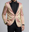 Menâs Rose Gold Tuxedo Jacket â Black Peak Lapel Wedding, Prom and Formal Dinner Blazer