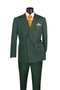 Men’s Hunter Green Pinstripe Double Breasted Suit – Vintage 1920s Great Gatsby Gangster Style