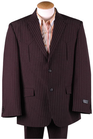 Men’s Pinstripe Western Suit – Classic Formal Blazer and Pant Set for Wedding, Traje Para Hombre Cowboy Style