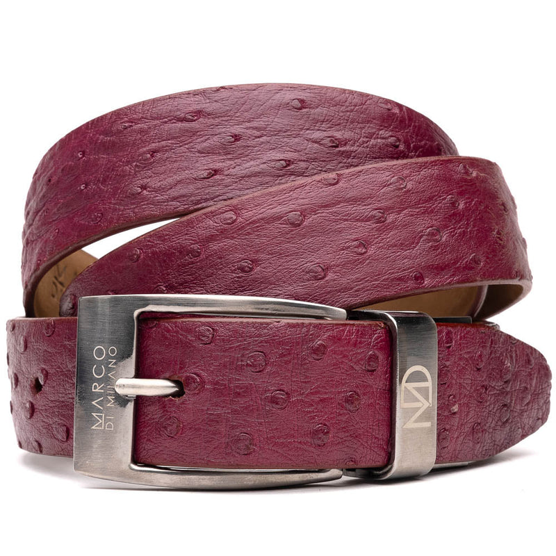 Marco_Di_Milano Domenico Belt Wine Leather Luxury Shoe
