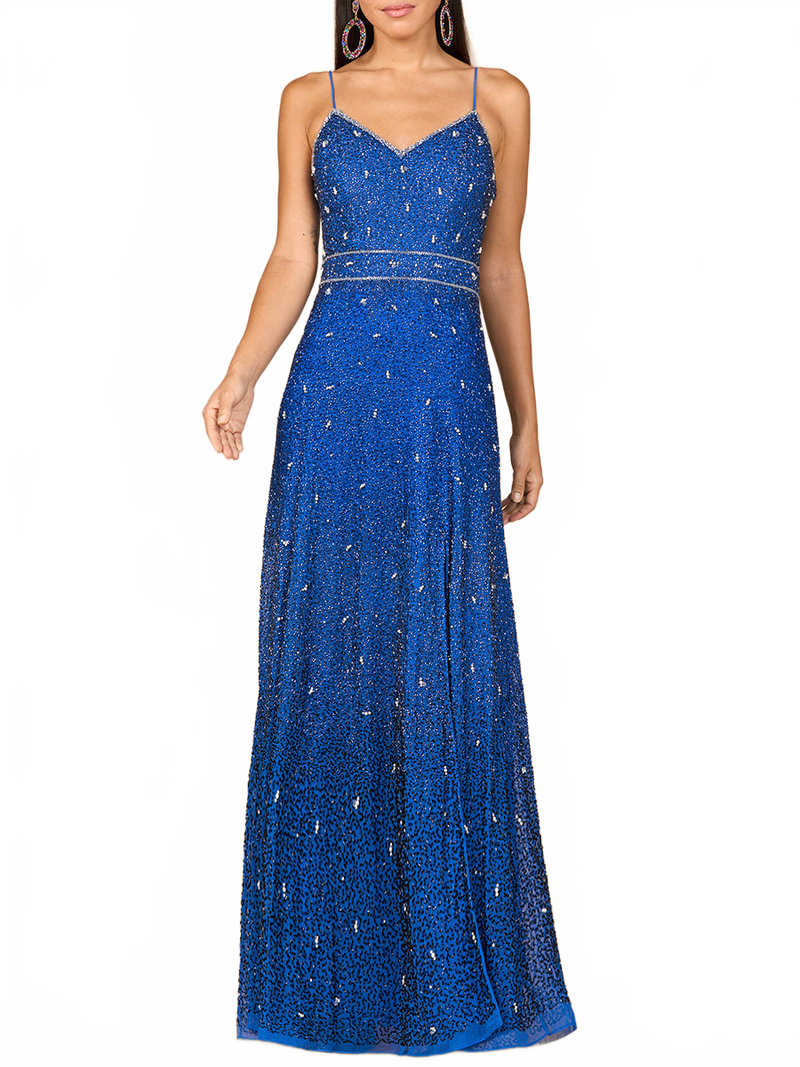 Lara 29033 Ombre Beaded Prom Dress