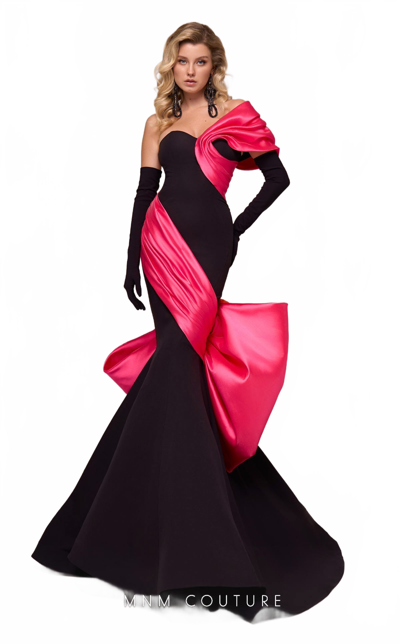 Fouad Sarkis F02883 One-Shoulder Mermaid Gown