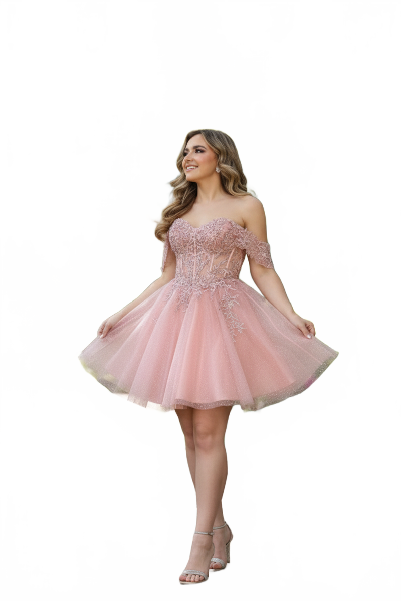 Dama Dresses for Quinceanera in Rose Gold Style MQ2080 Quince Outfit
