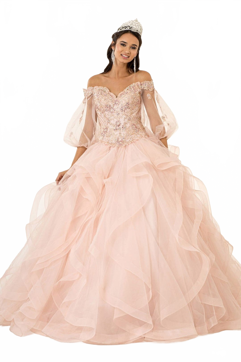 Off Shoulder Ball Gown by Elizabeth KGL2601