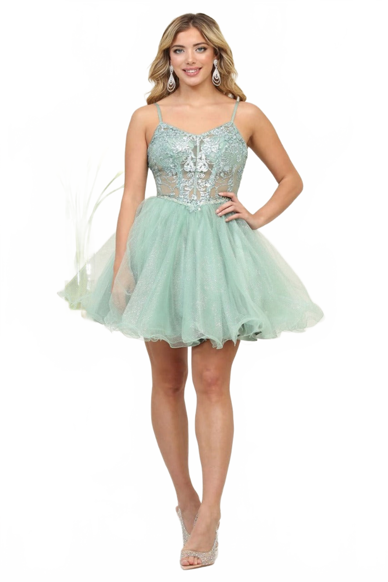 Dama Dresses for Quinceanera in Sage Style MQ2082 Quince Outfit