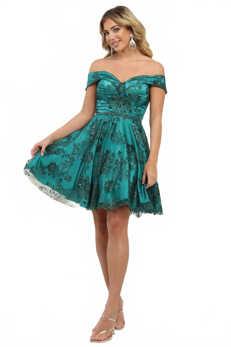 Dama Dresses for Quinceanera in Hunter Green Style MQ1933 Quince Outfit