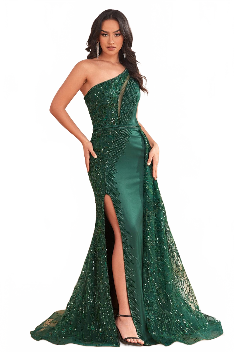 High Couture NR2294 Formal Beaded Long Overskirt Prom Dress