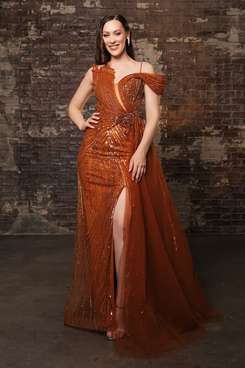Pageant Dress One Shoulder Strap Long Gala Gown By Royal Queen RQ8187-New Collection