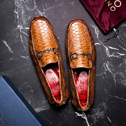 Marco_Di_Milano Pia Cognac Leather Luxury Shoe