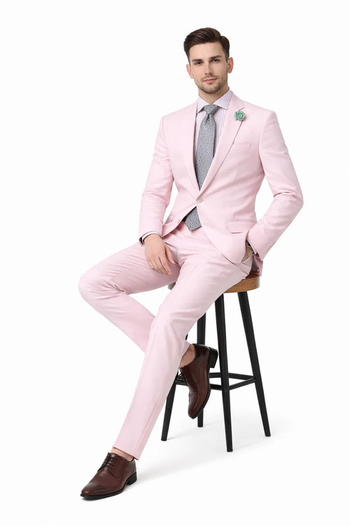 Pink Seersucker Suit