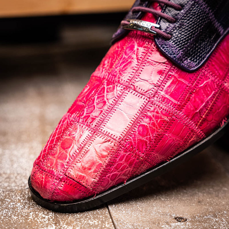 Marco_Di_Milano Pissa: Pink Purple Leather Loafers