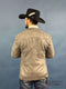 Mens Charcoal Gray Suede Western Yoke Two-Button Rancher Blazer â BLZ9445