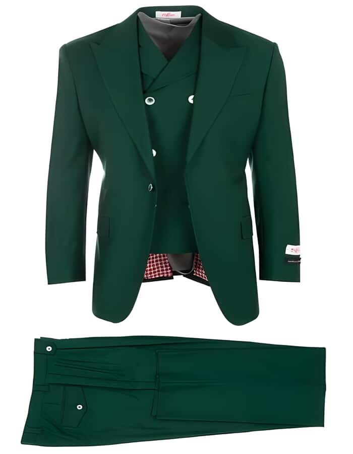 Mens Green Wool Suit - Any Brand Style Size