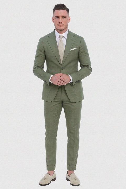 Men’s Sage Green Groomsmen Suit