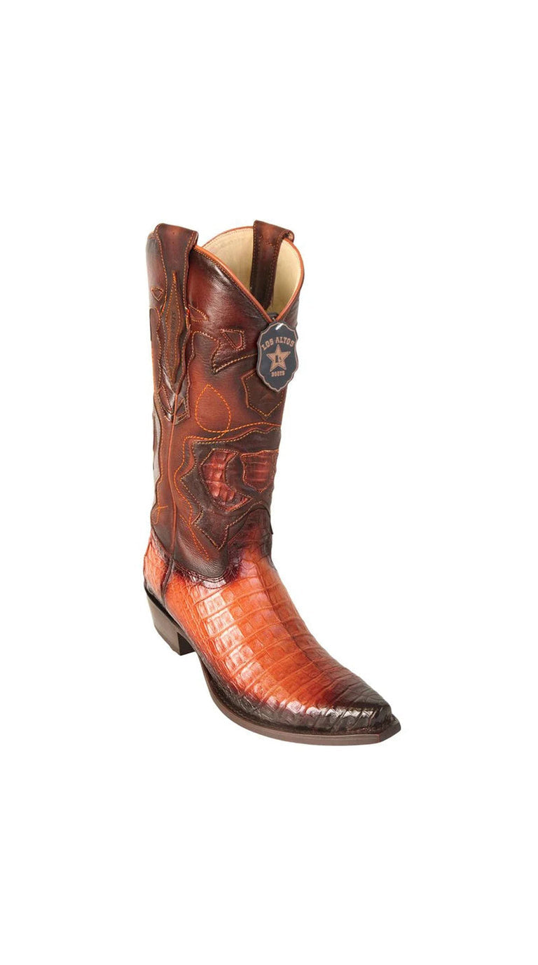 Los Altos Snip Toe Caiman Belly Boots