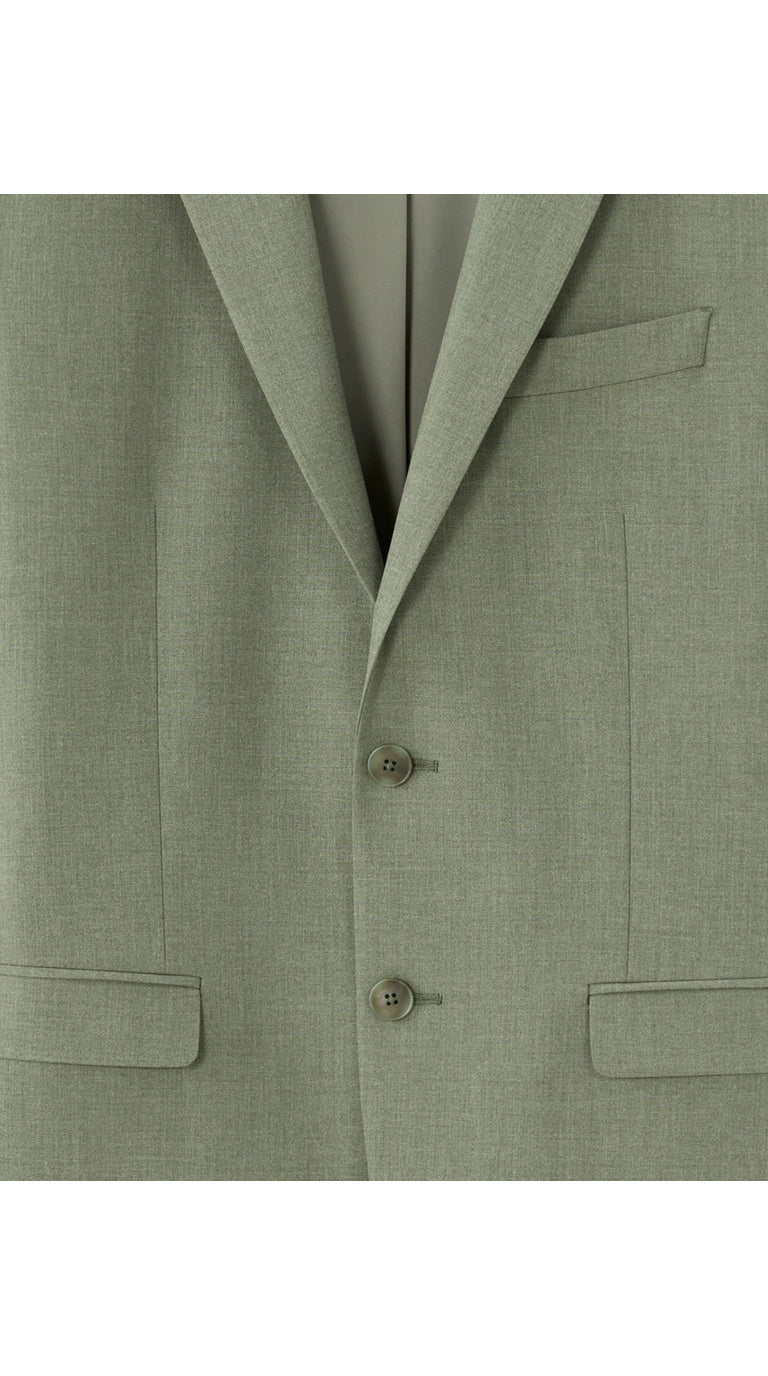 Slim Fit Bi-Stretch Suit Jacket - Light Green