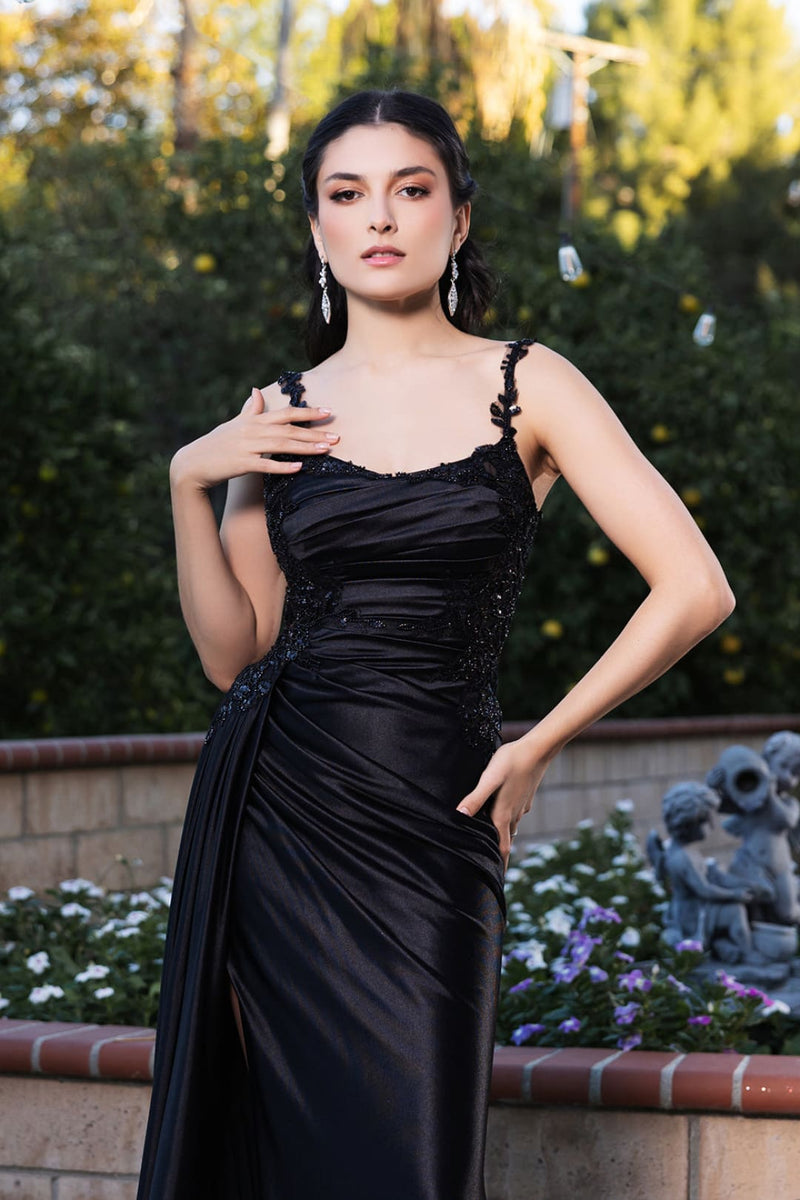 Prom Dress Square Neck Sleeveless Gala Gown By May Queen MQ2145