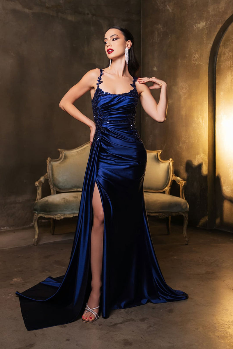 Prom Dress Square Neck Sleeveless Gala Gown By May Queen MQ2145