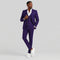 Purple and Gold Suit Peak Lapel with Vest 3 Piece suit Modern Fit