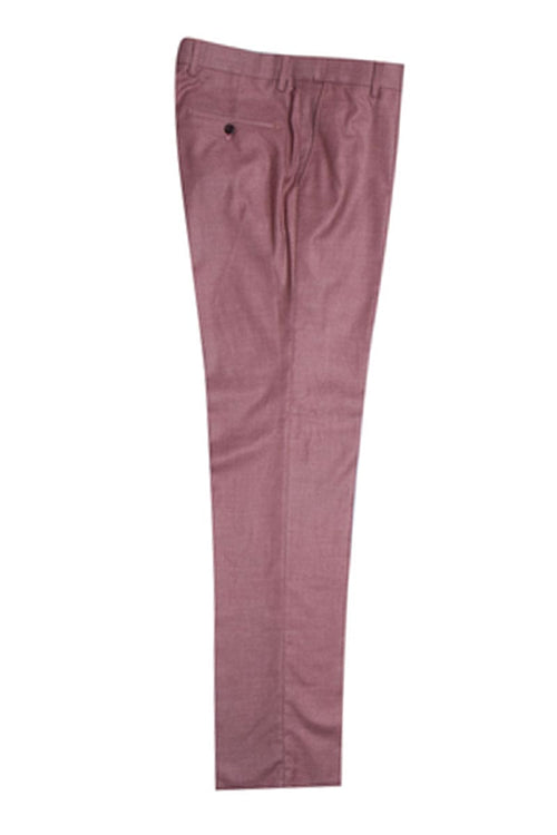 Mens Stacy Adams Suit -Stacy Adams Suit Men's Sharkskin Suit - One Button Peak Lapel Vested in Salmon Pink