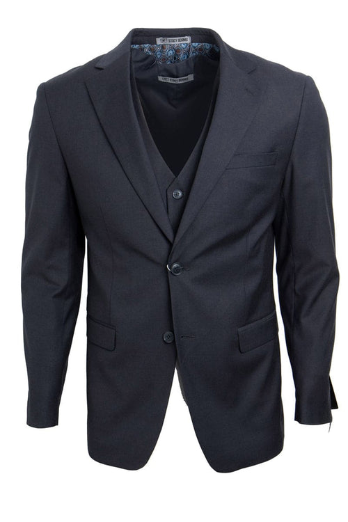 "Mens Stacy Adams Suit - Stacy Adams Suit Men's Charcoal Grey Two Button Vested Suit"