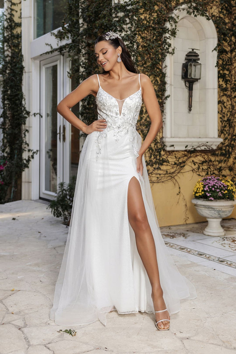 Red Carpet Dress V-Neck Mermaid Gala Gown by May Queen MQ2125