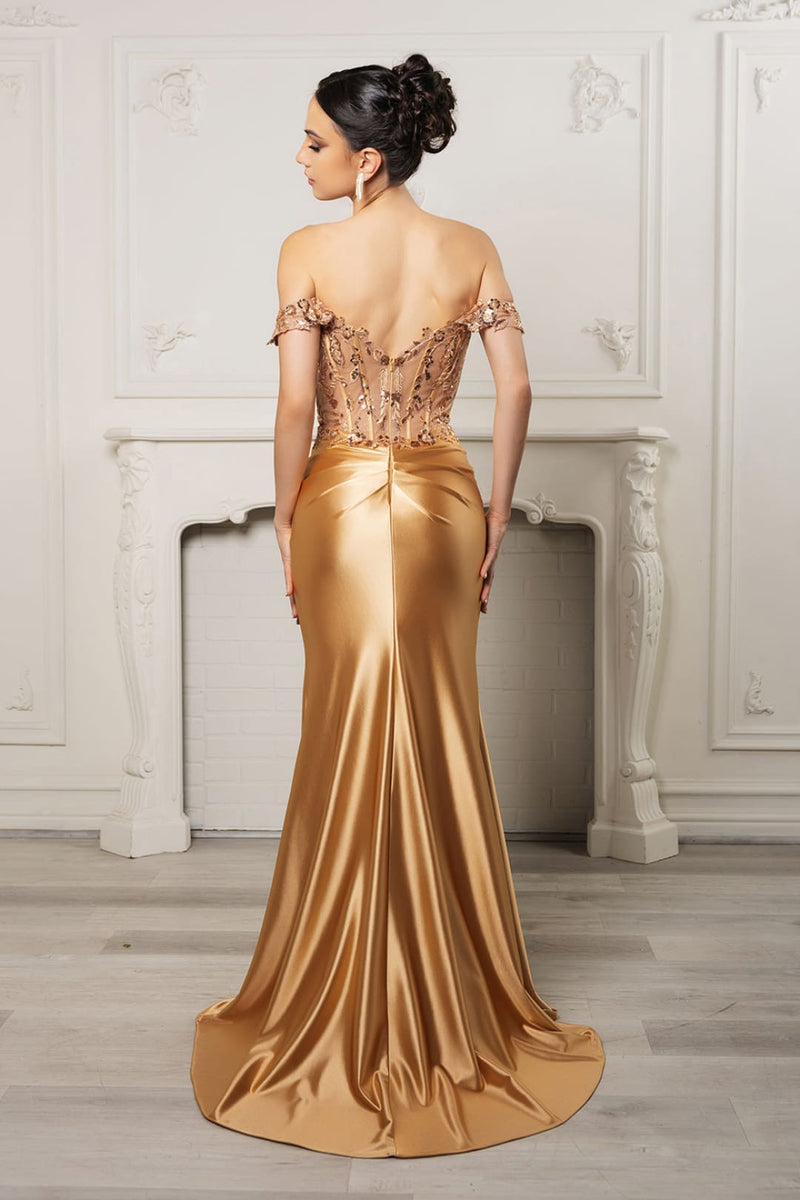 Red Carpet Dress Sequin Mermaid Prom Gown By May Queen MQ2153B