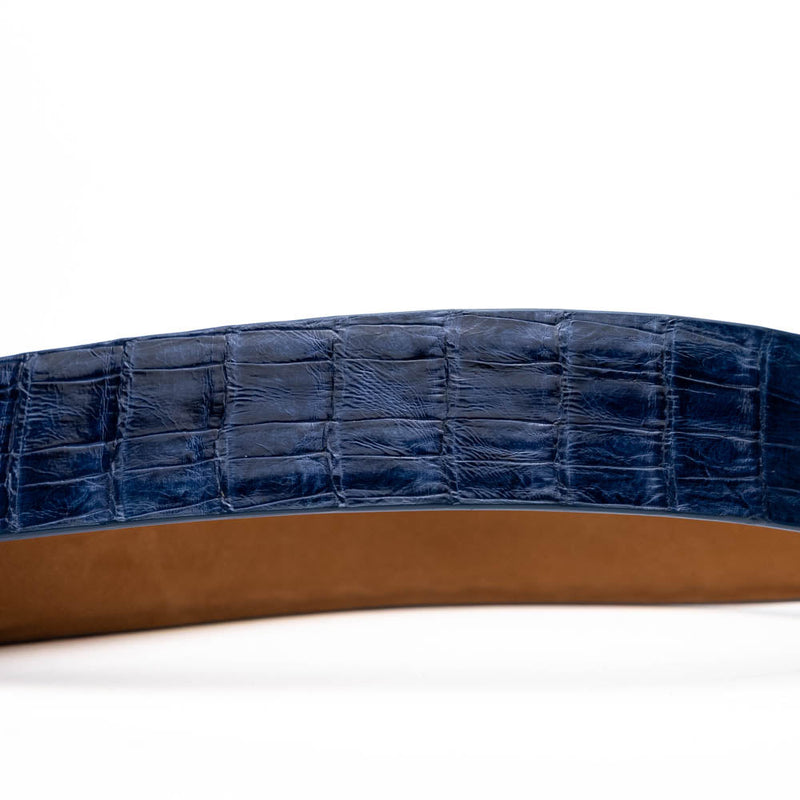 Marco_Di_Milano Riccardo Belt Blue Jeans Leather Loafer