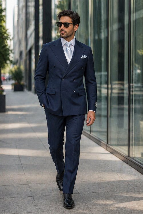 Rossi Man ARTHUR RM2302 Double-Breasted Suit – Sophisticated Tailored Style for Men