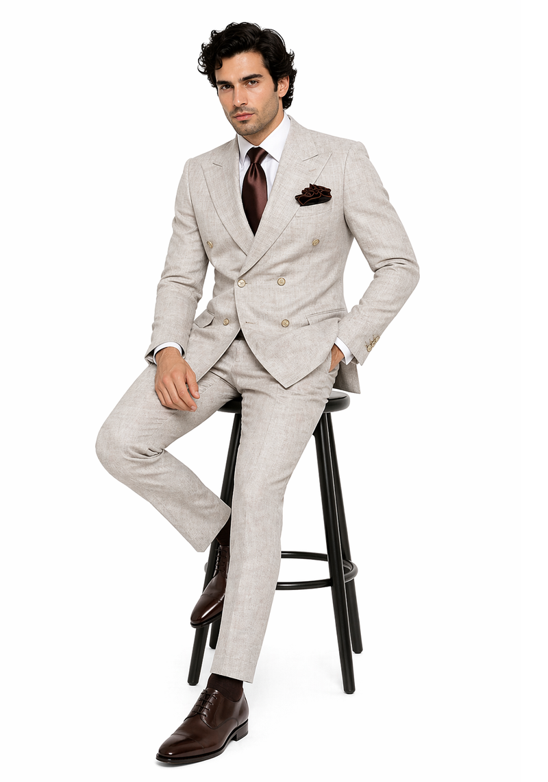 Rossi Man ARTHUR RM2306 Double-Breasted Suit – A Modern Classic for Men