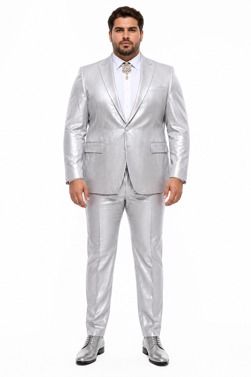Rossi Man LEO RM1622 – Off-White Slim Fit 3-Piece Designer Suit for Men