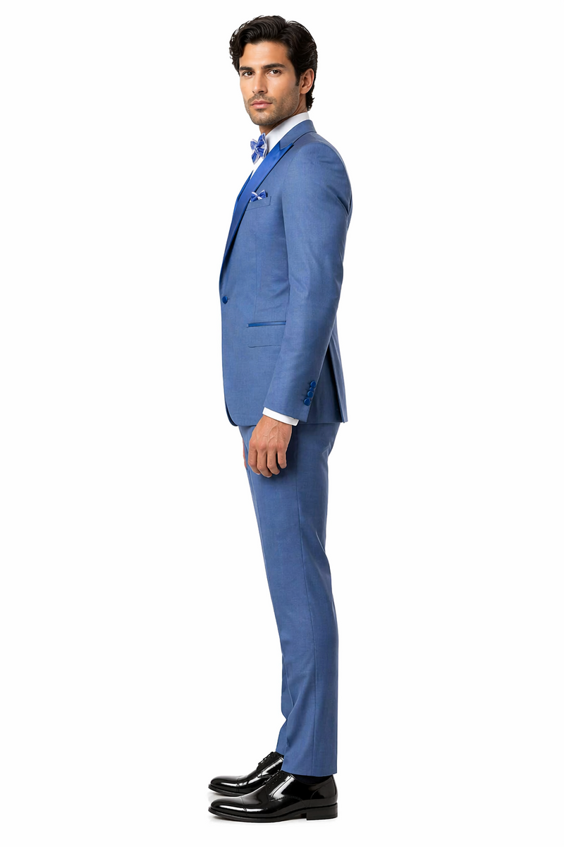 Rossi Man Leo Tuxedo RM1387 – Elegant Slim Fit Formal Wear for Men | Stylish Tuxedo Suit