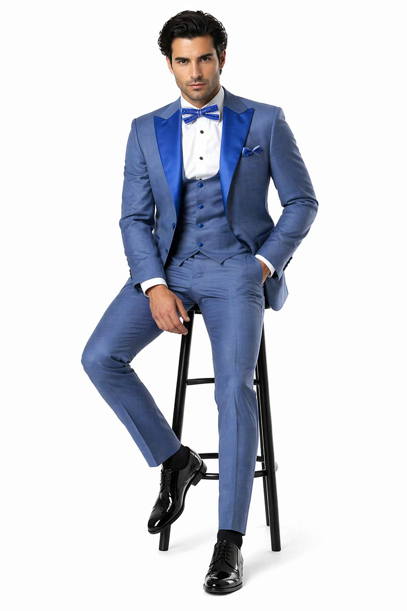 Rossi Man Leo Tuxedo RM1387 – Elegant Slim Fit Formal Wear for Men | Stylish Tuxedo Suit
