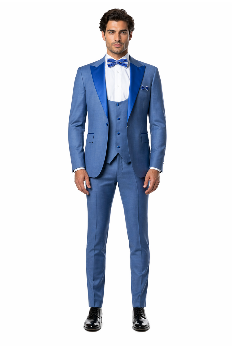 Rossi Man Leo Tuxedo RM1387 – Elegant Slim Fit Formal Wear for Men | Stylish Tuxedo Suit