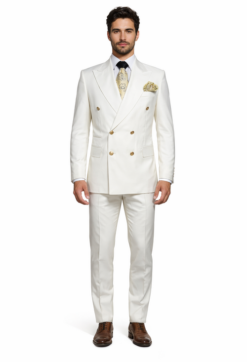 Rossi Man Milano RM1770 – Men's Modern Slim Fit 3-Piece Suit | Formal