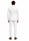 Rossi Man Slim Fit 3-Piece White Suit – Peak Lapel, Double-Breasted Vest & Flat Front Pants