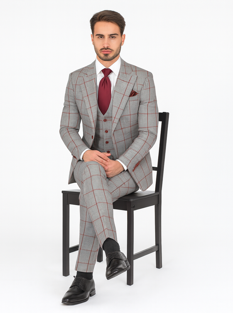 Rossi Man RM1854 Tom Men's Slim Fit Suit for Men