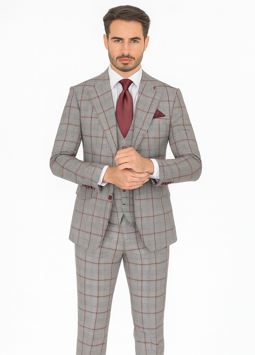 Rossi Man RM1854 Tom Men's Slim Fit Suit for Men