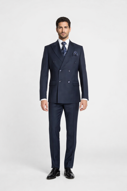 Rossiman Men's Blue Slim Fit Suit – Modern Tailored Formalwear