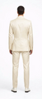 Rossiman Men’s Cream Sateen Suit – Elegant Glossy Formalwear