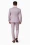 Rossiman Sharkskin Gray Plaid Suit – Double-Breasted Windowpane Suit for Men
