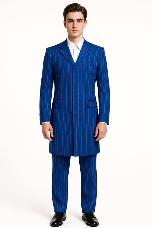 Royal Blue Groomsmen Zoot Suits