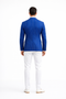 Royal Blue Pinstripe Blazer With White Pants - Suit Party Blazer