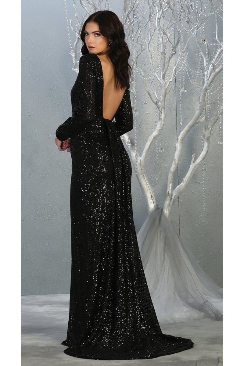 Plus Size Long Evening Gown Maxi Formal Dress for Women By Royal Queen RQ7795