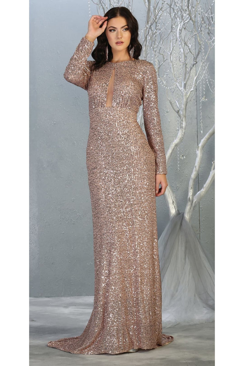 Plus Size Long Evening Gown Maxi Formal Dress for Women By Royal Queen RQ7795