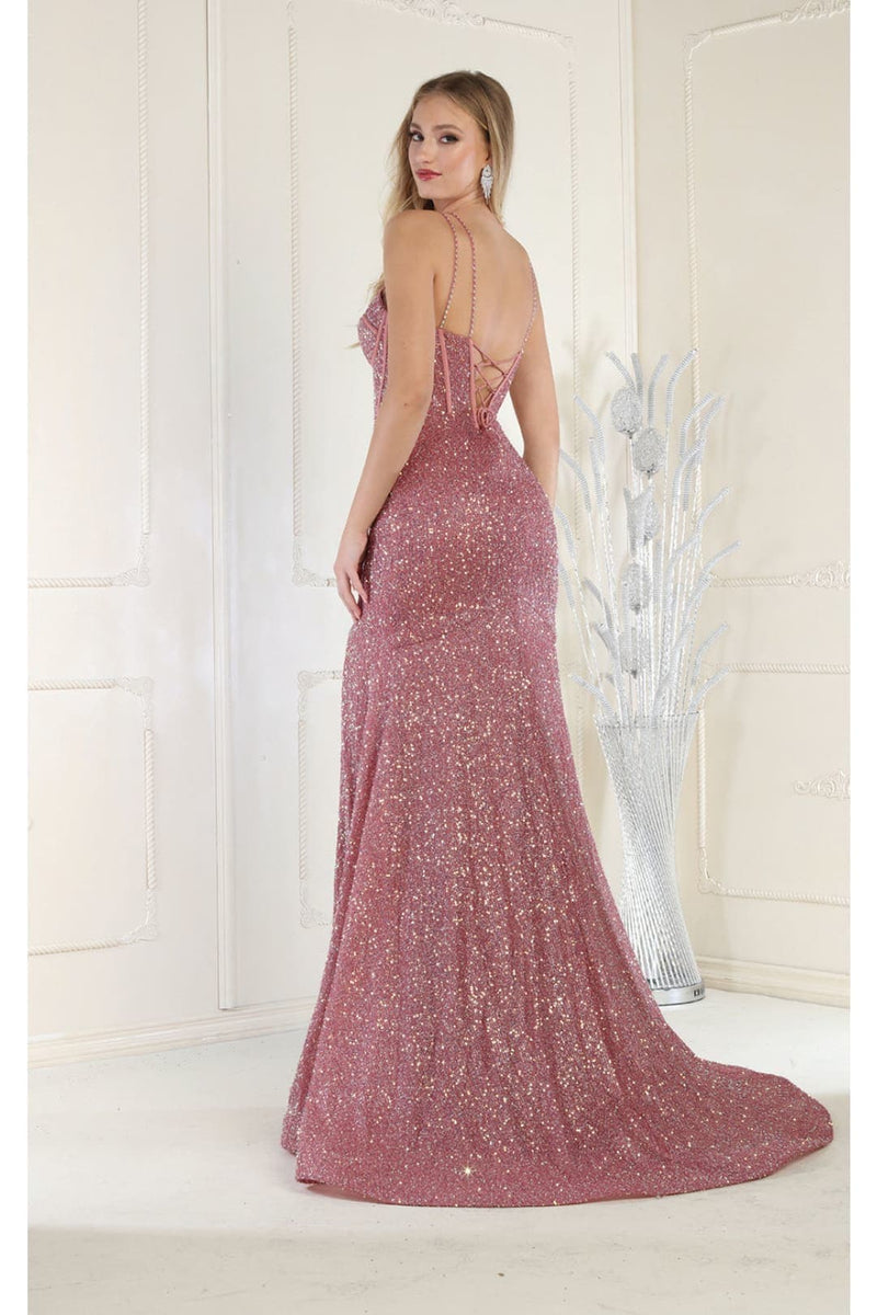 Royal Queen RQ7981 Embellished Corset Back Prom Gown